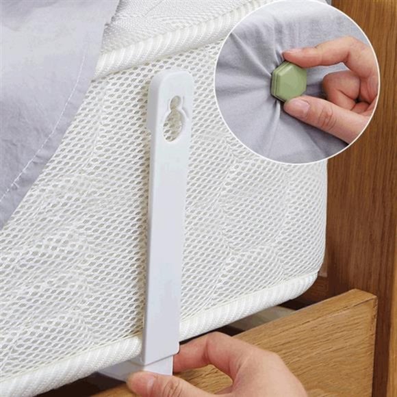 4 Pieces Bed Sheet Holders Fasteners for Keeping Sheets Tight - Picture 6 of 12
